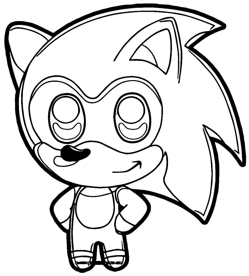 Desenho de Sonic e sua força para colorir - Tudodesenhos