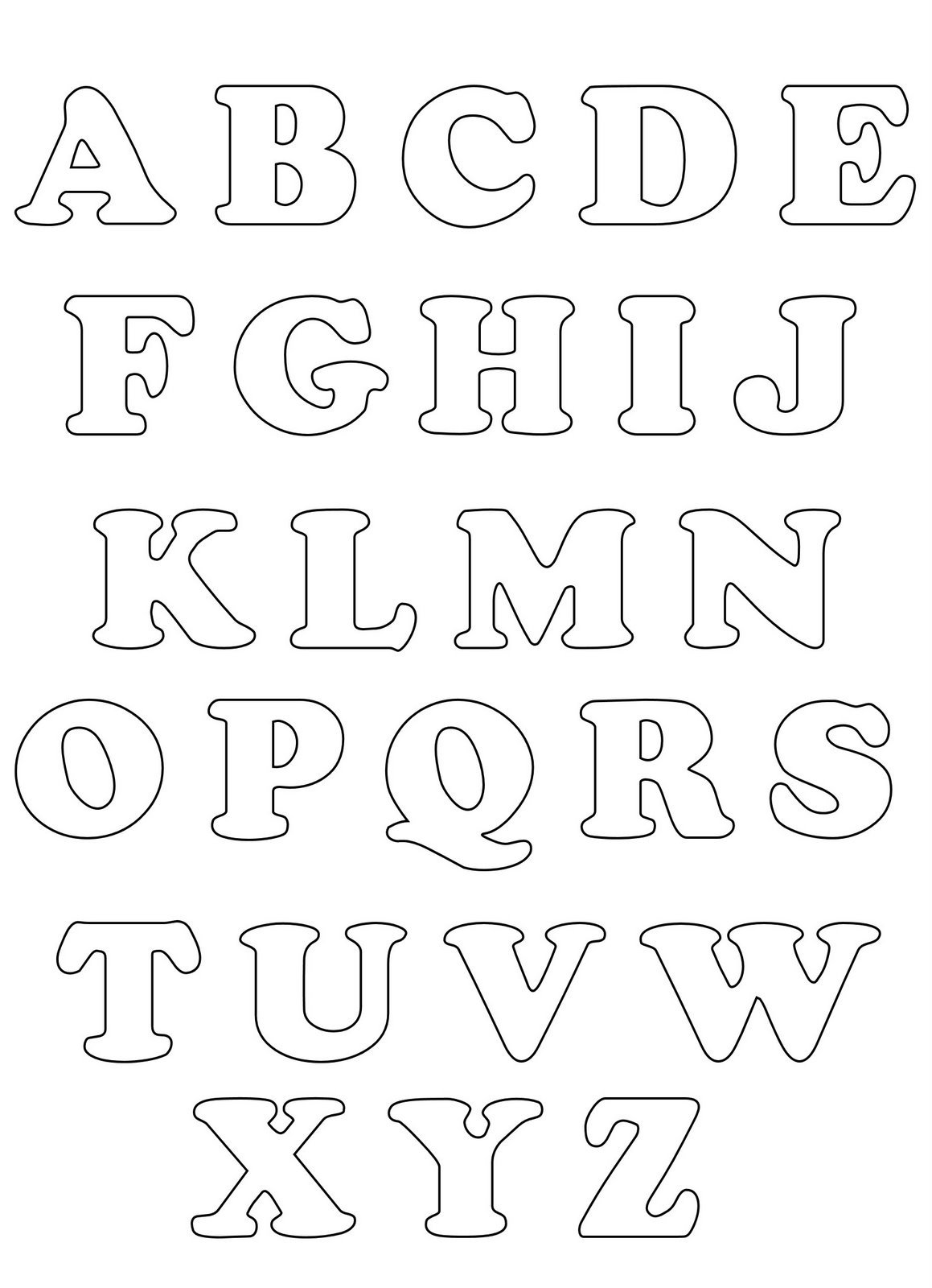 Páginas de coloração do alfabeto divertidas para crianças