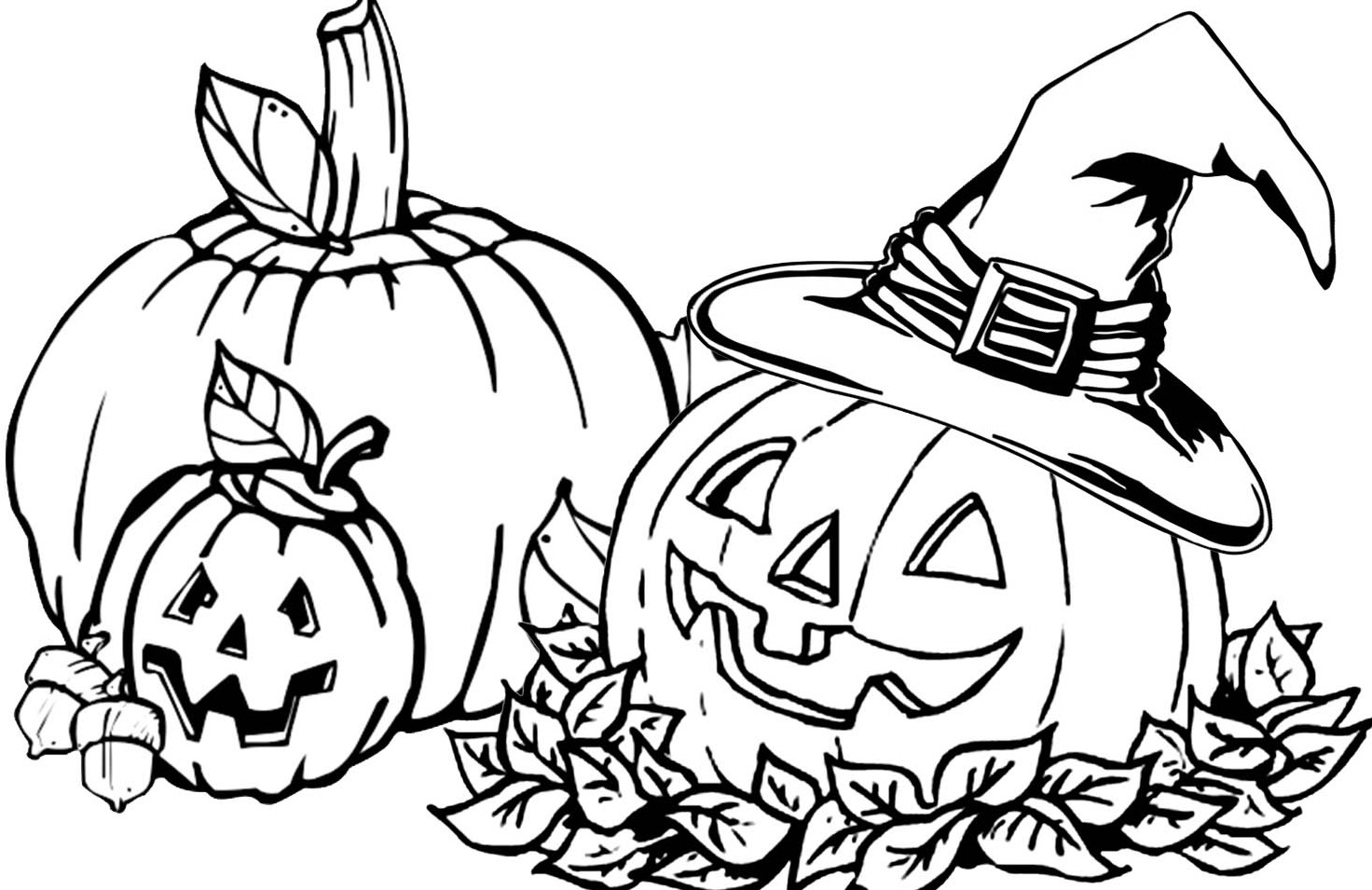 Desenhos para colorir de halloween assustadores divertidos