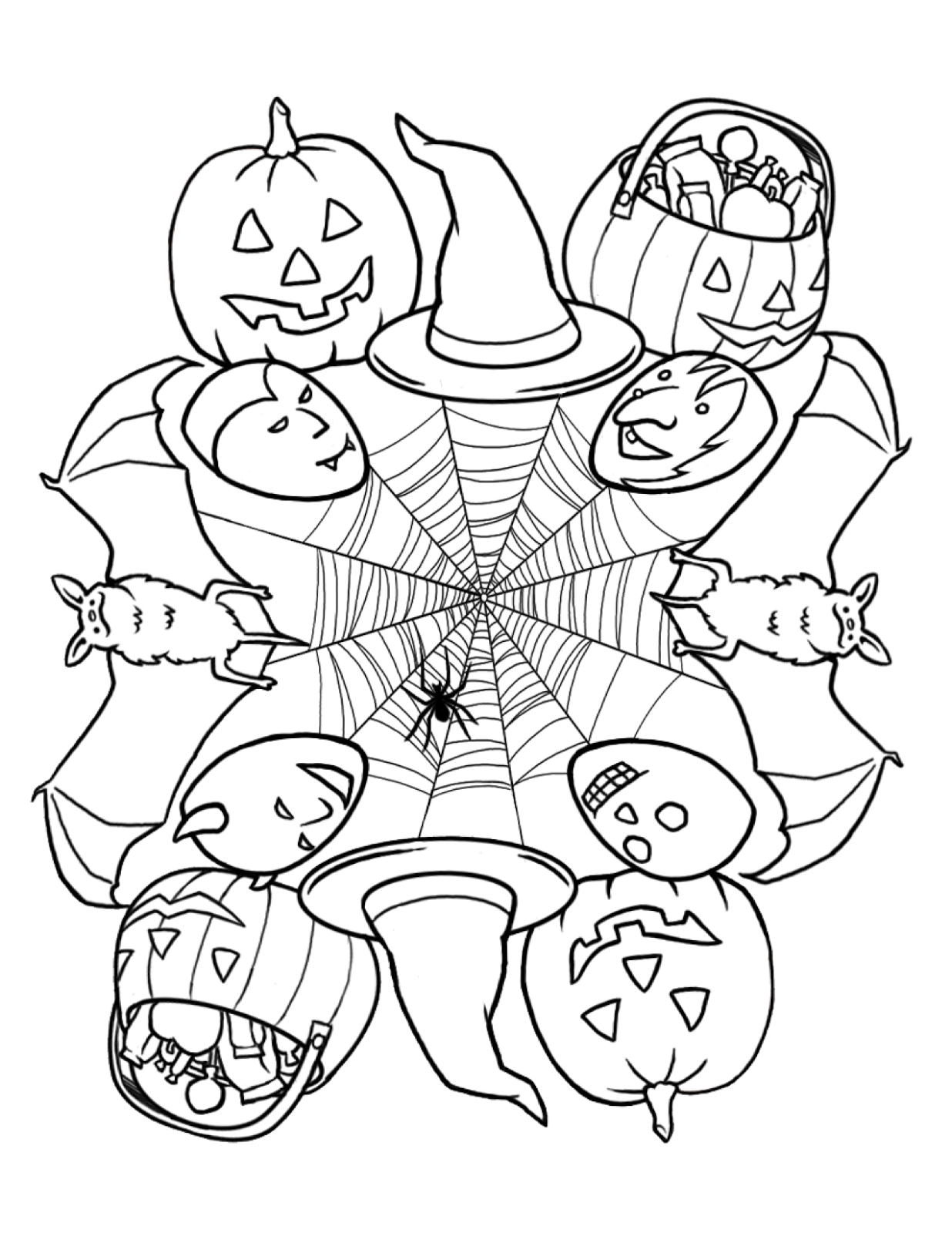 Colorindo o Halloween: Desenhos Assustadores para sua Diversão!