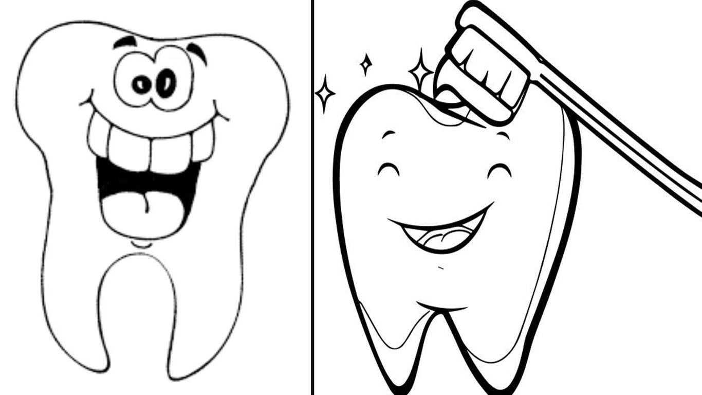 Dentes para Colorir: Educação Divertida sobre Higiene Bucal para Crianças