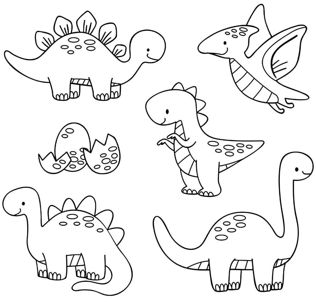 figuras de dinossauros para pintar