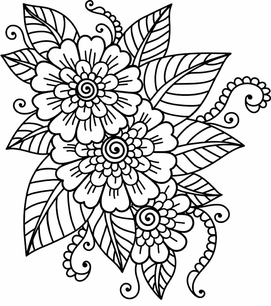 Desenhos de Flores Grandes para Colorir: Terapia e Criatividade em Suas Mãos
