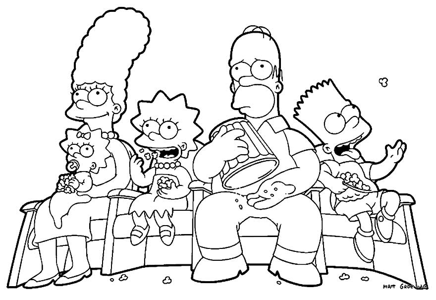 Desenhos dos Simpsons para Colorir: Uma Aventura de Cores em Springfield
