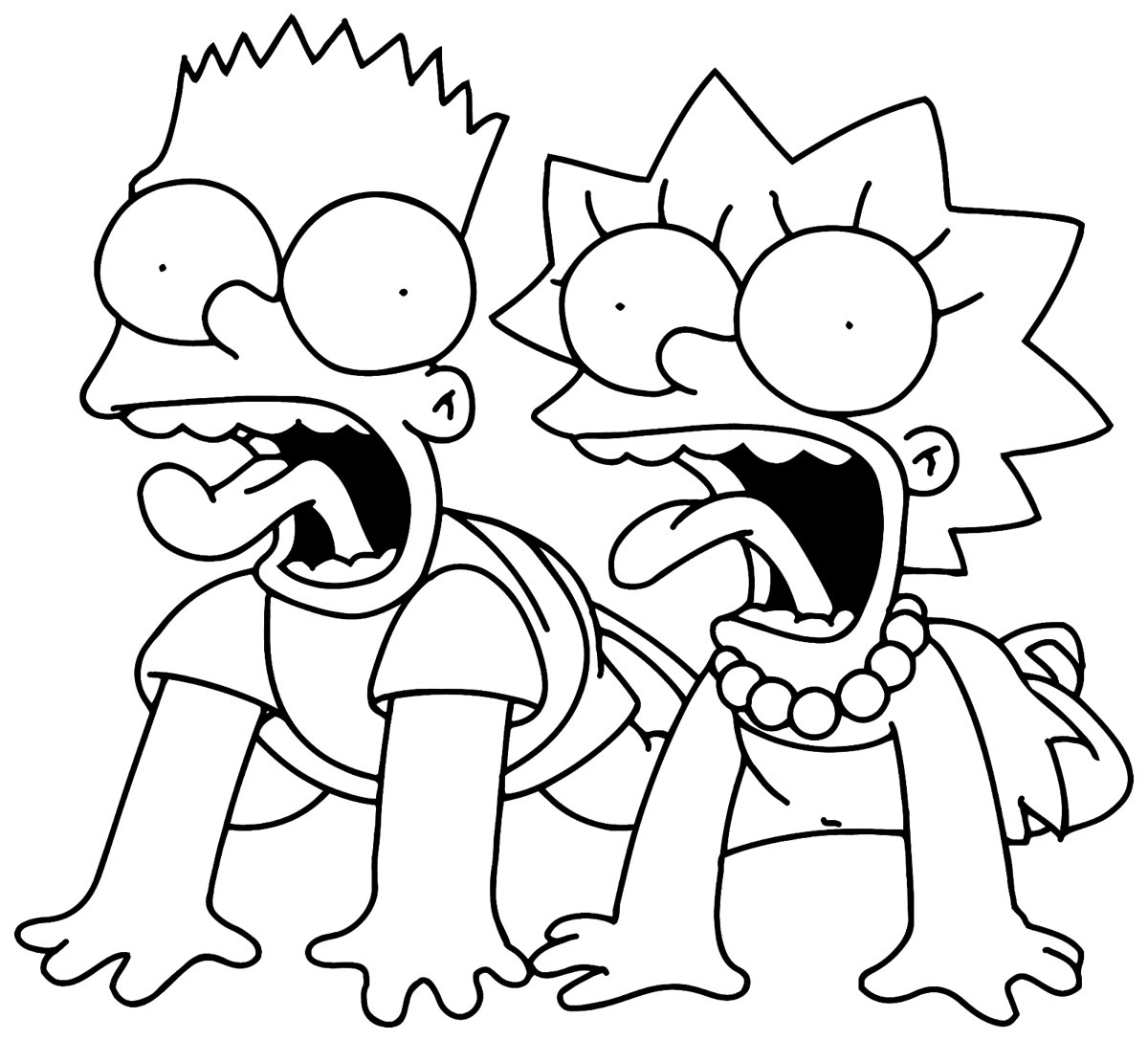 50+ Desenhos de Simpsons para imprimir e colorir - Dicas Práticas