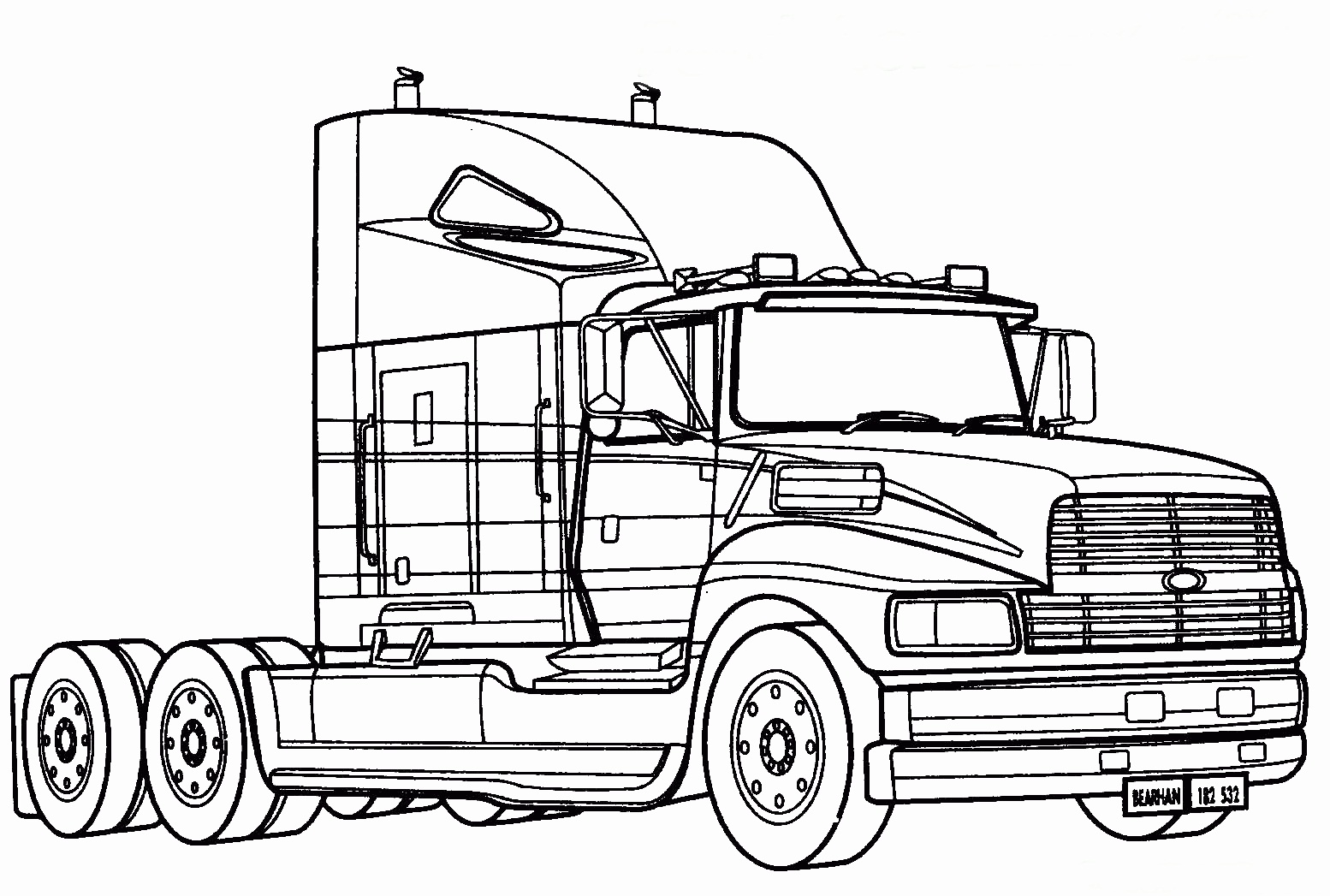 Desenhos de caminhão e carreta para colorir!, As Máquinas Pesadas