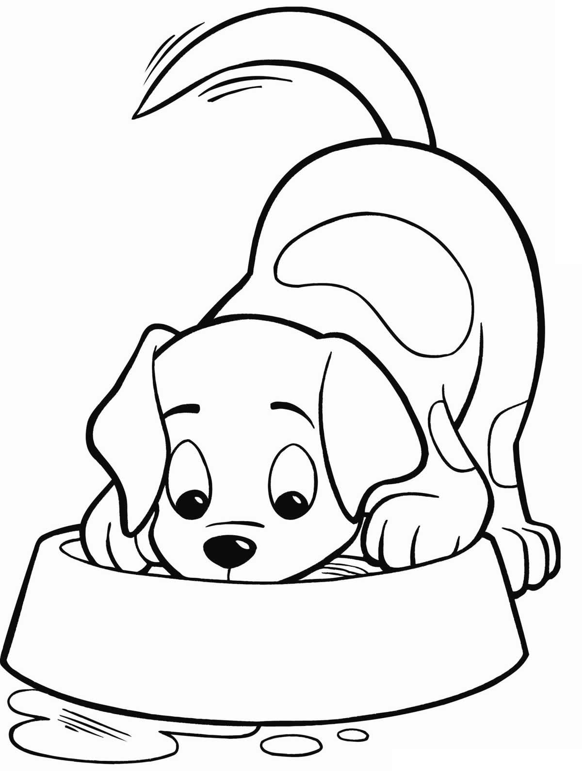 Desenho de Cachorro feliz para Colorir - Colorir.com