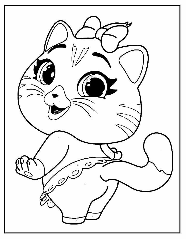 44 Gatos desenhos para colorir imprimir e pintar - Desenhos para
