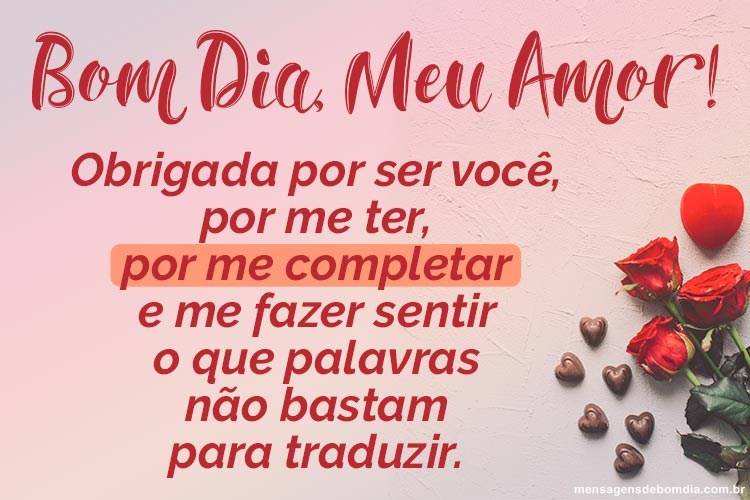 Doces Mensagens: Bom dia!