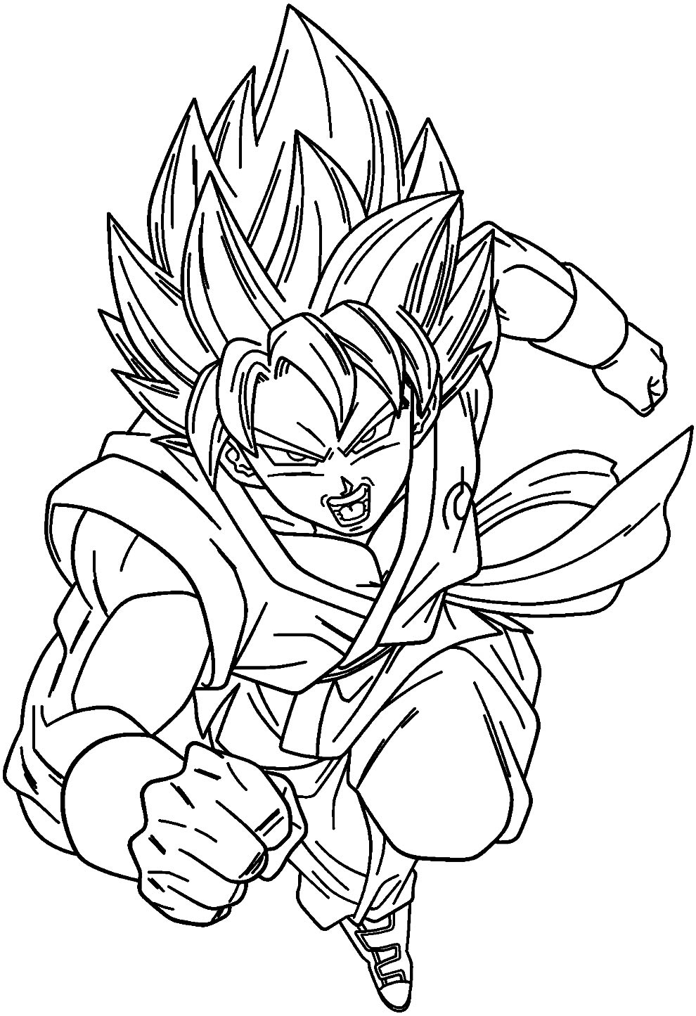 Desenhos de Goku para Colorir