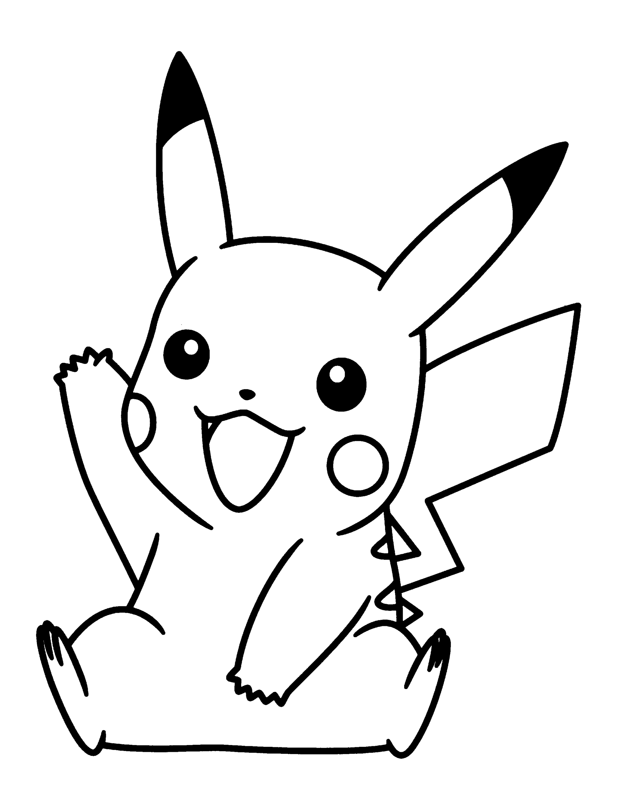 Pintar Desenho do Pikachu  Desenho Pokemon em portugues 