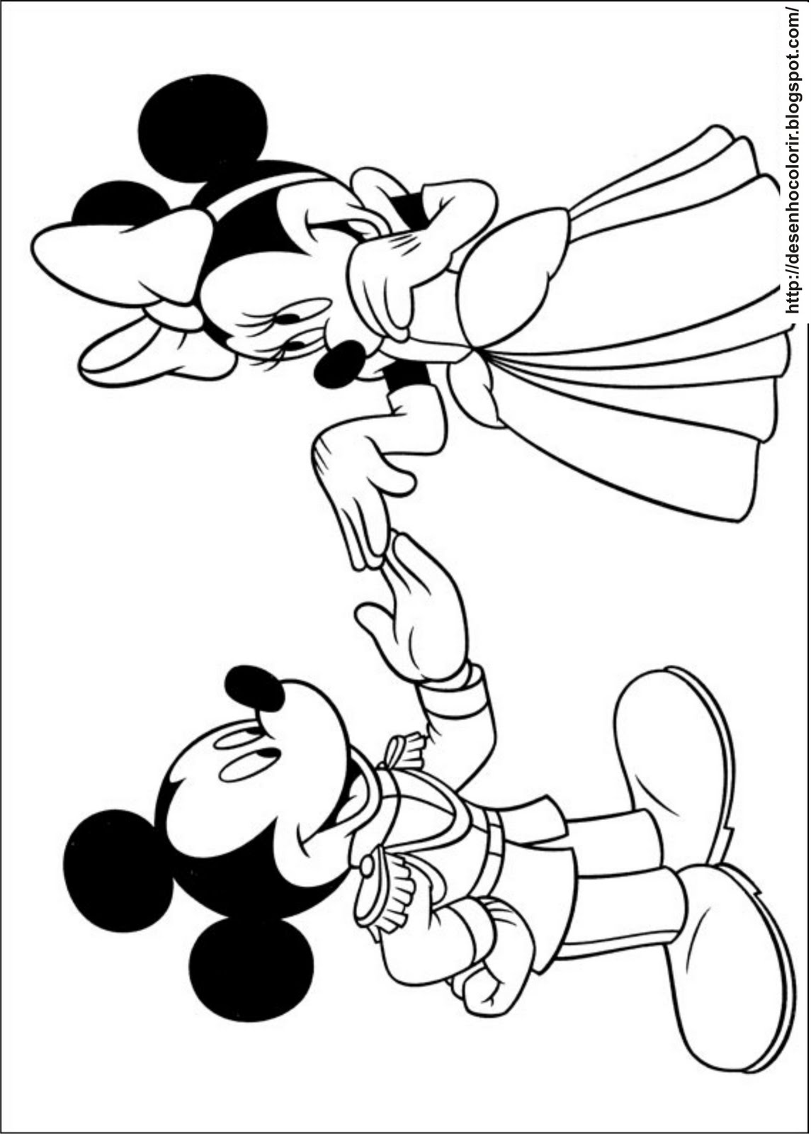 Colorindo a Magia: Mickey Mouse em Páginas Encantadoras