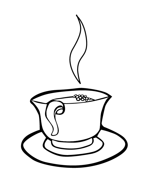 Desenhando a Delicadeza: Uma Xícara de Café em Traços