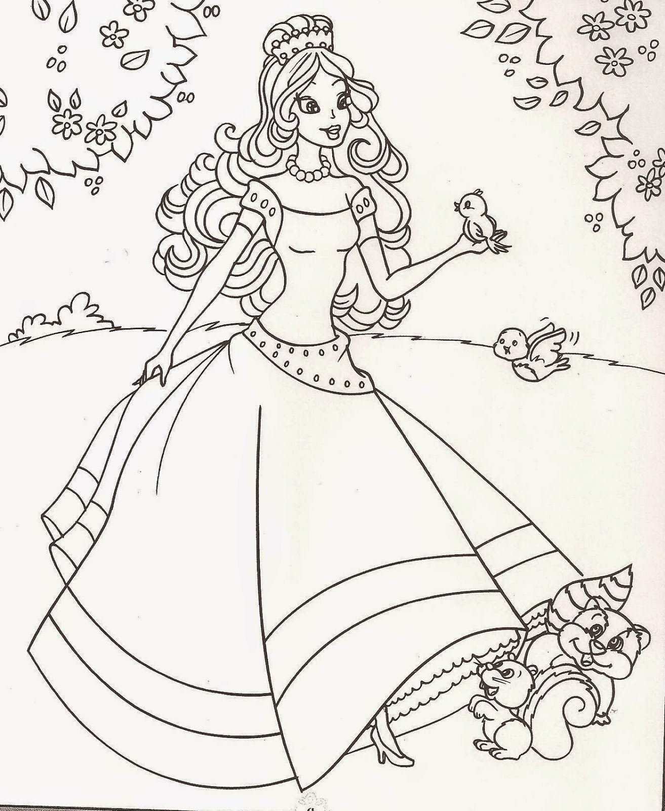 Explorando a Magia: Desenhos de Princesas para Colorir