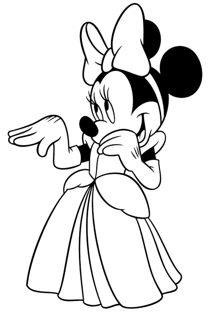 Desenhos da Minnie para Colorir e Encantar